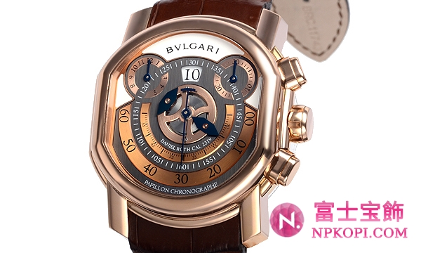 ブルガリダニエル・ロート パピヨンクロノグラフ BRRP46C14GLCHP